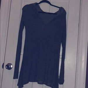 BDG hooded long shirt